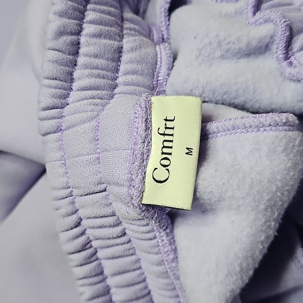COMFRT Pastel Light Lavender Cozy Sweatshirt and Sweatpants Set - Picture 6 of 6